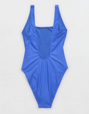 Aerie Astrology Babewatch One Piece Swimsuits Blue | SJZ-829150