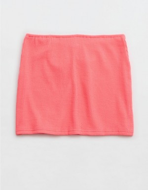 Aerie Crinkle Swim Tube Skirts Coral / Orange | LDZ-190645