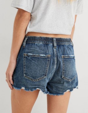 Aerie Daydream Denim Shorts Blue | JTE-853207