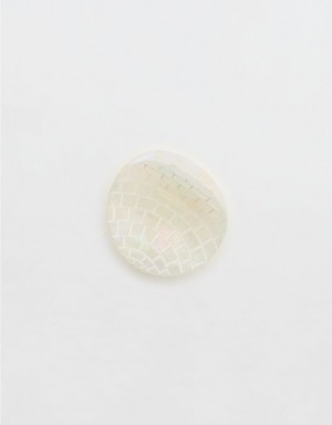 Aerie Jenny Lemons Disco Ball Hair Claw Clip Hair Accessories White | UQJ-954728