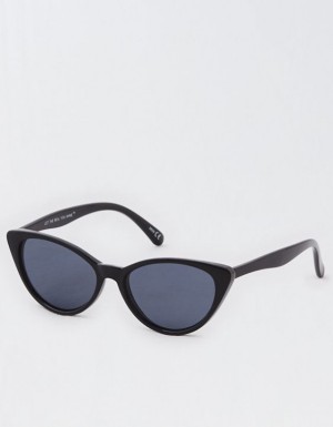 Aerie Meow Sunglasses Black | THL-591306