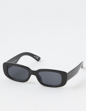 Aerie Mini Dare To Square Sunglasses Black | RAT-758046