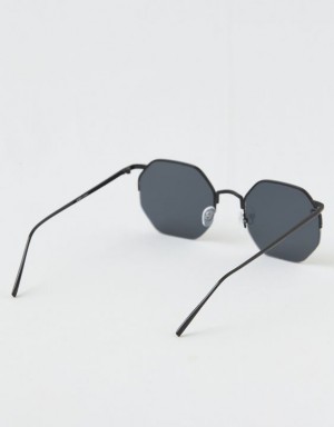 Aerie Movin' N Groovin' Sunglasses Black | HDB-109237