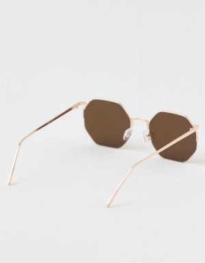 Aerie Movin' N Groovin' Sunglasses Brown | NOA-820641