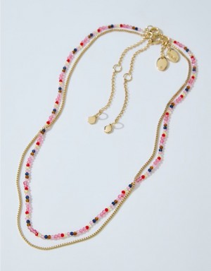 Aerie Multi Faceted Bead Pack Jewelry Pink | TXM-609458