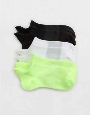 Aerie OFFLINE By Athletic 3-Pack Socks Black | KUE-356420