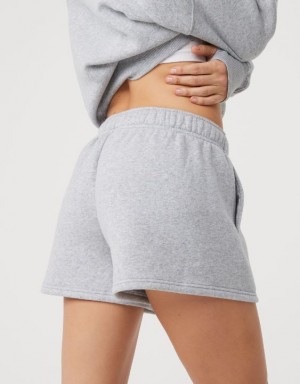 Aerie OFFLINE By Cloud Fleece Shorts Grey | PIZ-851769