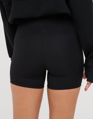 Aerie OFFLINE By Goals 4" Bike Shorts Black | JYX-136208