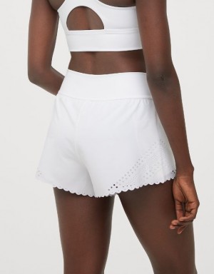 Aerie OFFLINE By Goals Lasercut Running Shorts White | BQF-704326