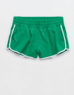 Aerie OFFLINE By Low Rise Hot Stuff Shorts Green | ABN-640983