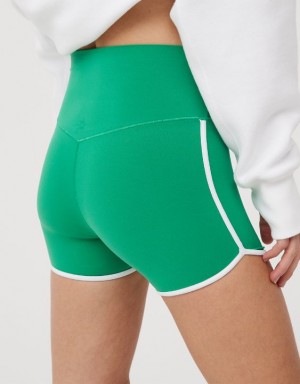 Aerie OFFLINE By Real Me 3" Bike Shorts Green | JED-789416