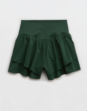 Aerie OFFLINE By Real Me Flirty Shorts Green | XOT-873092