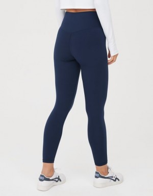 Aerie OFFLINE By Real Me High Waisted Crossover Leggings Royal / Navy | KFM-658207