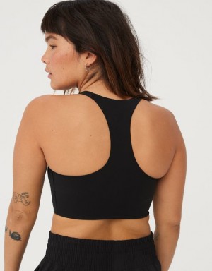 Aerie OFFLINE By Real Me Hold Up! Racerback Sports Bras Black | UQH-674218