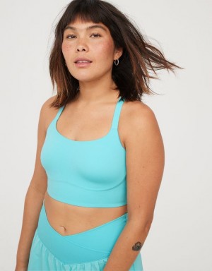 Aerie OFFLINE By Real Me Hold Up! Racerback Sports Bras Blue | VMX-931245