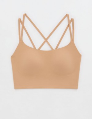 Aerie OFFLINE By Real Me Hold Up! Sports Bras Beige | STZ-208347