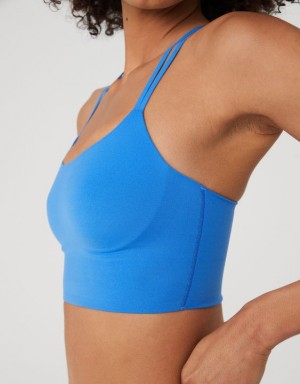 Aerie OFFLINE By Real Me Hold Up! Sports Bras Deep Blue | LQU-170485