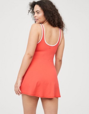 Aerie OFFLINE By Real Me Low Key Dress Red | UHA-389657