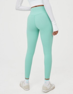 Aerie OFFLINE By Real Me XTRA Hold Up! Scallop Leggings Turquoise | BPK-781069