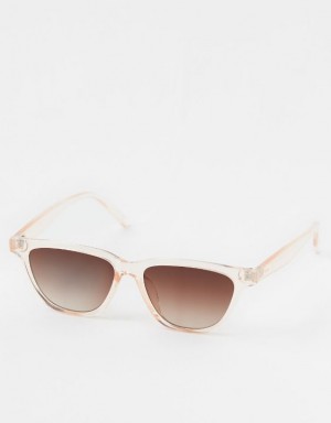 Aerie OFFLINE By Rectangle Sunglasses Pink | ODI-197346