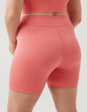 Aerie OFFLINE By Seamless V-Front 5" Bike Shorts Coral | MUH-307815