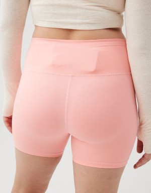 Aerie OFFLINE By The Hugger 5" Bike Shorts Pink | PZO-205734