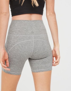 Aerie OFFLINE By The Hugger 5" Pocket Bike Shorts Grey | SBG-369287