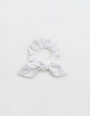 Aerie OFFLINE By The Hugger Bow Hair Accessories White | JIB-408975