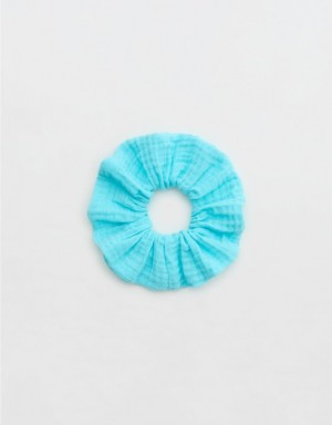 Aerie Pool-To-Party Hair Accessories Blue | ZDX-935402