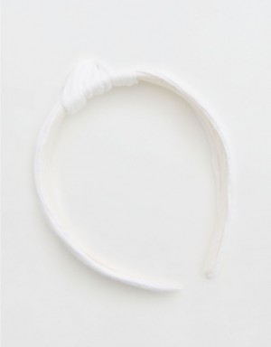 Aerie Pool-To-Party Top Knot Hair Accessories White | MLQ-087269