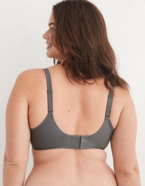 Aerie SMOOTHEZ Full Coverage Lightly Lined Bras Grey | WOX-524830