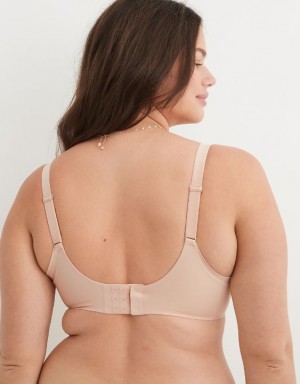 Aerie SMOOTHEZ Full Coverage Lightly Lined Bras Beige | AUB-790381