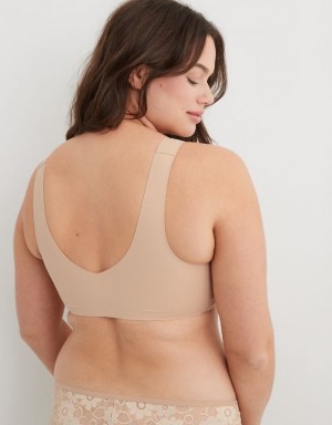 Aerie SMOOTHEZ Padded Sweetheartlette Bras Beige | GBP-726053