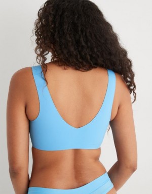 Aerie SMOOTHEZ Padded Sweetheartlette Bras Blue | WEO-389425