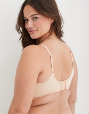 Aerie SMOOTHEZ Scooplette Bras Beige | LJU-789406