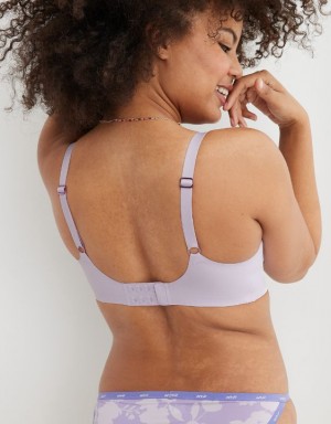 Aerie SMOOTHEZ Unlined Bras Lavender | BMF-132804