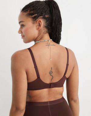 Aerie SMOOTHEZ-ish Wirelesslette Bras Brown | STX-512678