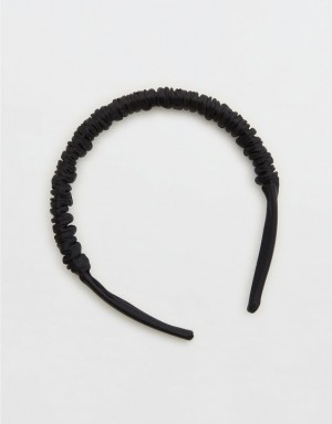 Aerie Scrunched Swim Hair Accessories Black | IVY-169273