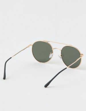 Aerie So Fly Sunglasses Gold | LRT-312865