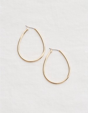 Aerie Teardrop Hoop Jewelry Gold | PFR-916385