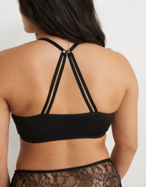 Aerie The Liberare Convertible Plungelette Bras Black | EMH-543108