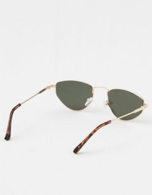 Aerie Throw-Back Sunglasses Olive | NUC-627038