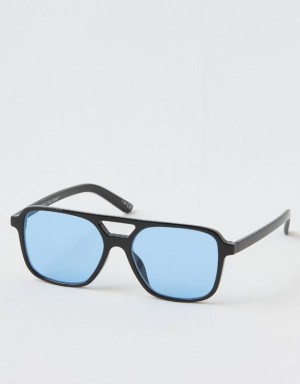 Aerie Vacay Mode Sunglasses Blue | NUW-037689