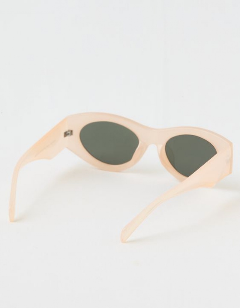 Aerie Beach Day Sunglasses Beige | TCS-528197