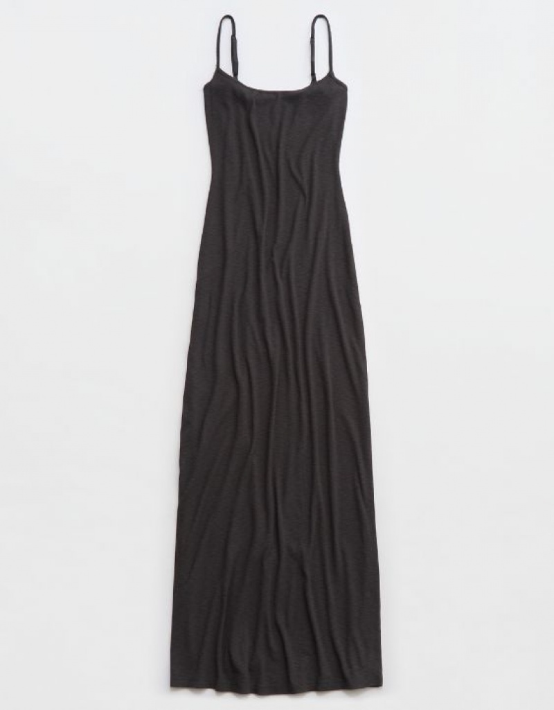 Aerie Bodycon Maxi Dress Grey | DPS-205167