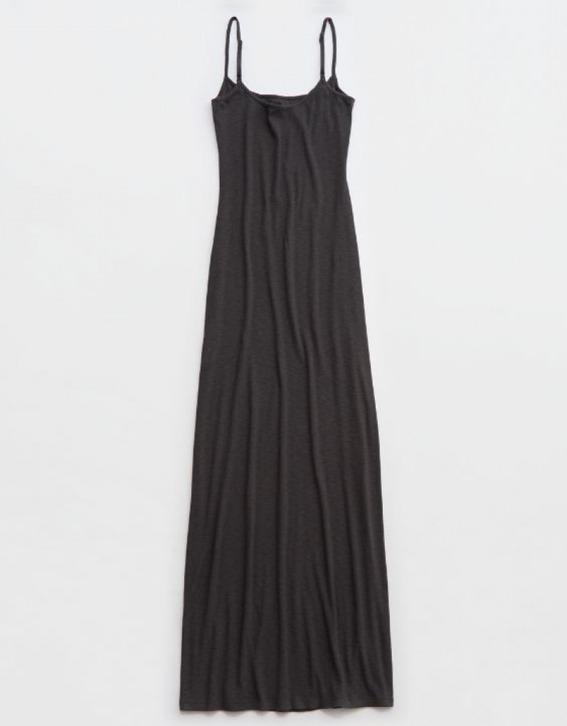 Aerie Bodycon Maxi Dress Grey | DPS-205167