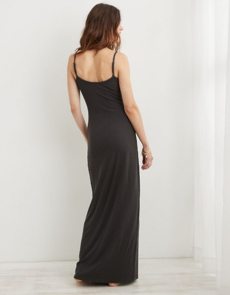 Aerie Bodycon Maxi Dress Grey | DPS-205167