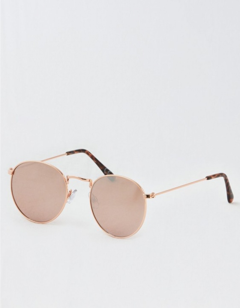 Aerie Bright Side Sunglasses Rose / Gold | FHO-492306