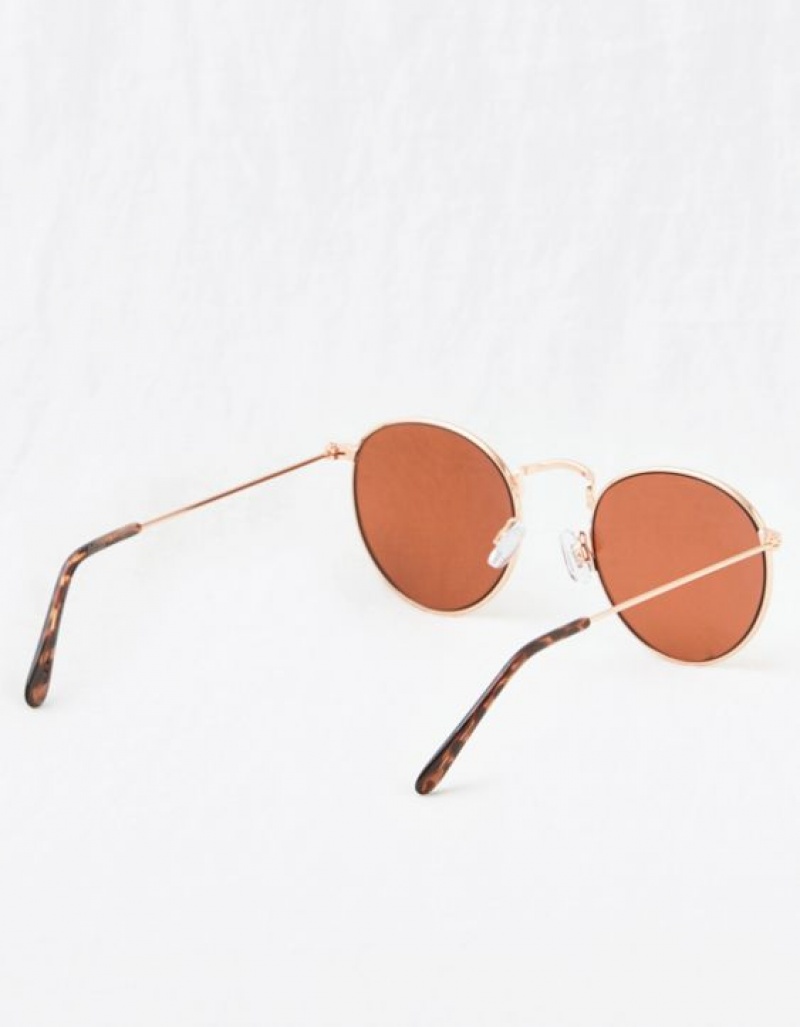 Aerie Bright Side Sunglasses Rose / Gold | FHO-492306