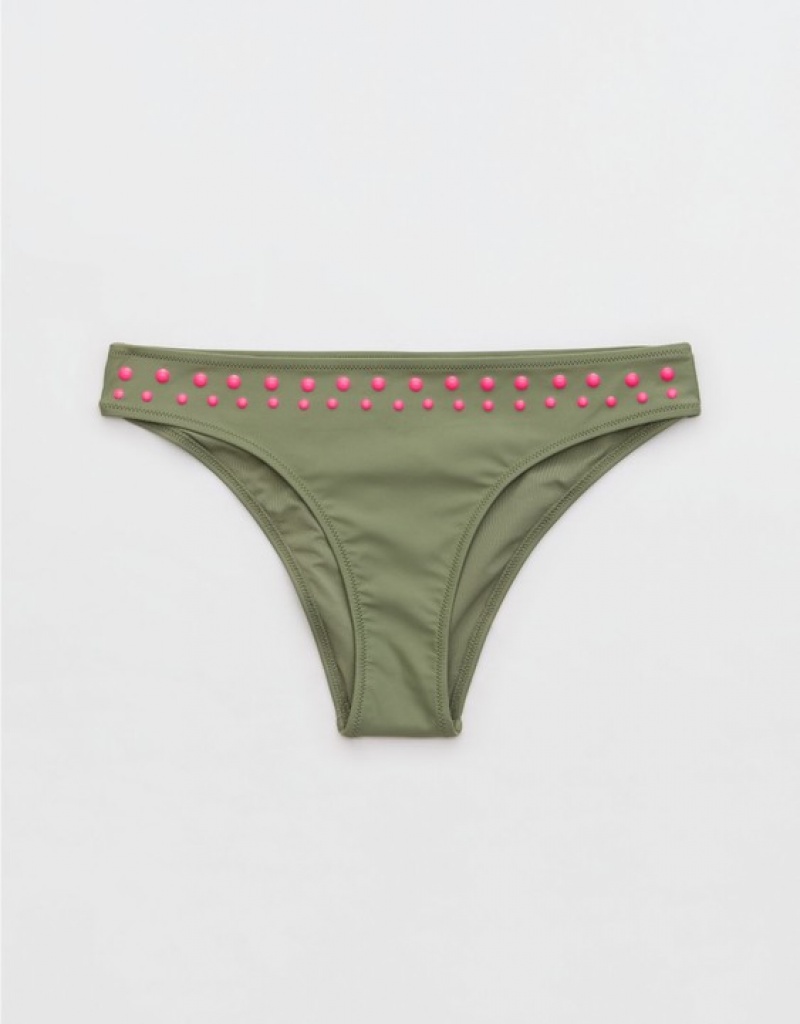 Aerie Cheeky Bikini Bottom Olive | VGI-078654